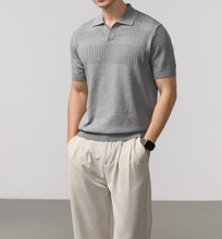 Load image into Gallery viewer, Men Knit Polo Shirt