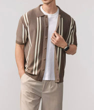 Load image into Gallery viewer, Vertical Stripe Knit Shirt